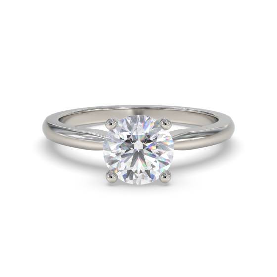 Verlobungsring mit rundem Diamanten