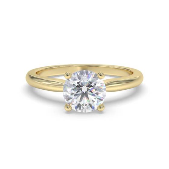 Verlobungsring mit rundem Diamanten