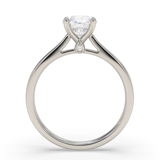 Eleganter Verlobungsring mit rundem Diamanten