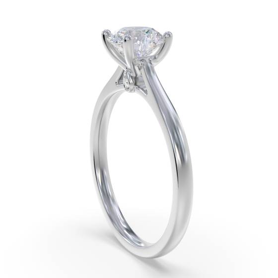 Eleganter Verlobungsring mit rundem Diamanten