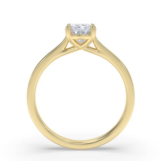 Verlobungsring mit ovalem Diamanten