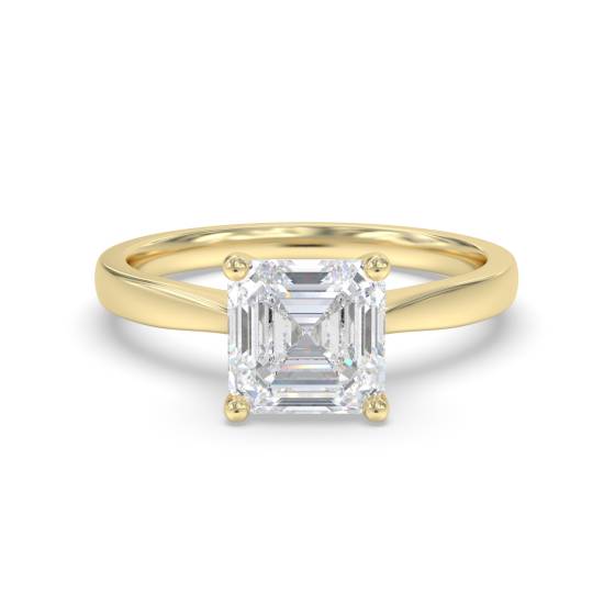 Asscher-Diamant-Verlobungsring