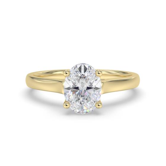 Verlobungsring mit ovalem Diamanten