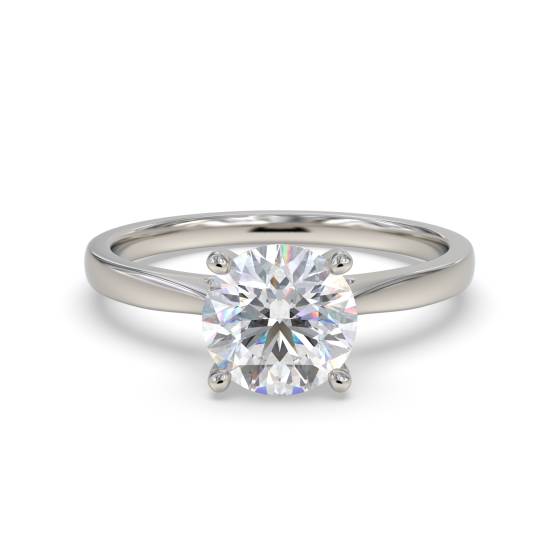 Verlobungsring mit rundem Diamanten