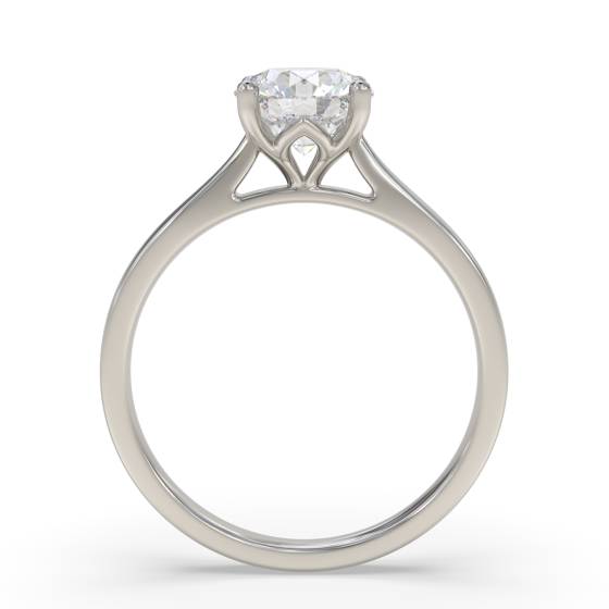 Verlobungsring mit rundem Diamanten