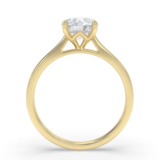 Verlobungsring mit rundem Diamanten